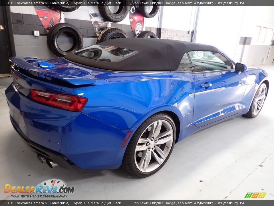 2016 Chevrolet Camaro SS Convertible Hyper Blue Metallic / Jet Black Photo #3