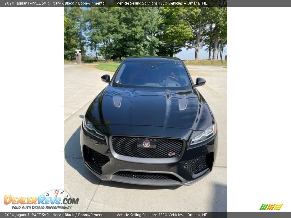 2020 Jaguar F-PACE SVR Narvik Black / Ebony/Pimento Photo #16