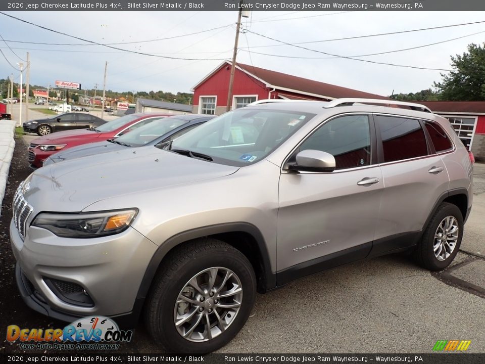 2020 Jeep Cherokee Latitude Plus 4x4 Billet Silver Metallic / Black Photo #1