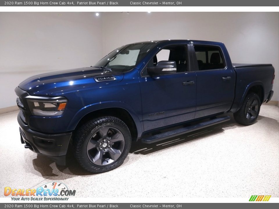 2020 Ram 1500 Big Horn Crew Cab 4x4 Patriot Blue Pearl / Black Photo #3