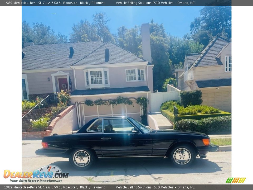 1989 Mercedes-Benz SL Class 560 SL Roadster Black / Palomino Photo #1