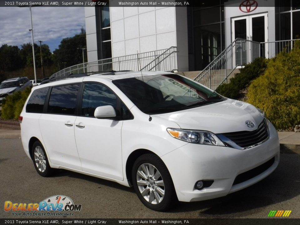 2013 Toyota Sienna XLE AWD Super White / Light Gray Photo #1