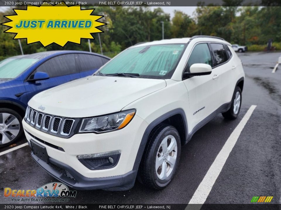 2020 Jeep Compass Latitude 4x4 White / Black Photo #1