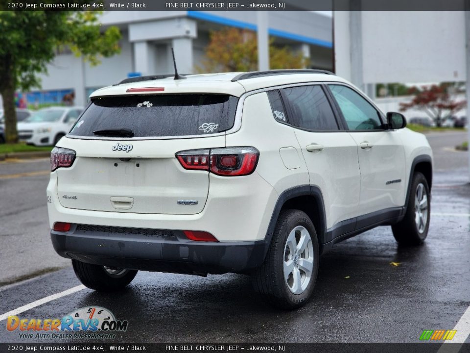 2020 Jeep Compass Latitude 4x4 White / Black Photo #6