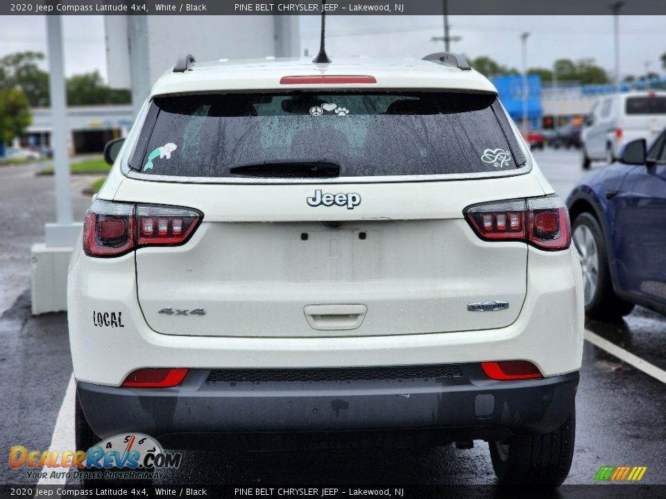 2020 Jeep Compass Latitude 4x4 White / Black Photo #7