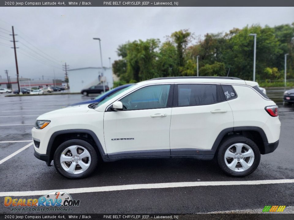 2020 Jeep Compass Latitude 4x4 White / Black Photo #9