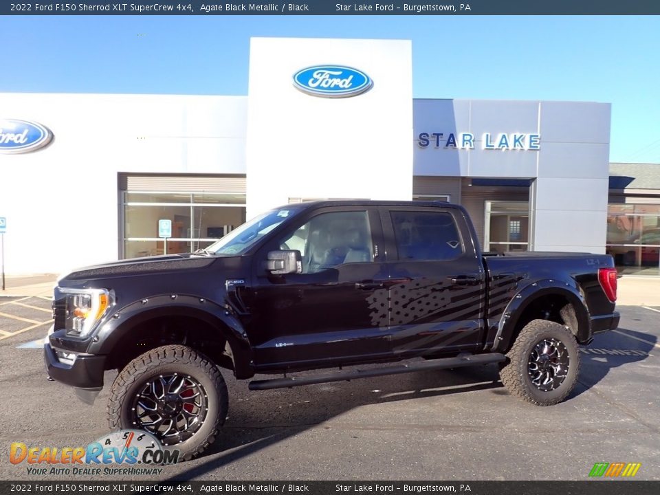 2022 Ford F150 Sherrod XLT SuperCrew 4x4 Agate Black Metallic / Black Photo #1