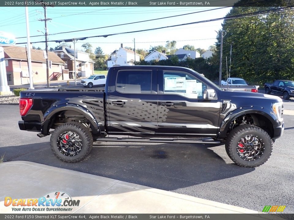 2022 Ford F150 Sherrod XLT SuperCrew 4x4 Agate Black Metallic / Black Photo #7