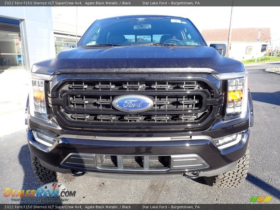 2022 Ford F150 Sherrod XLT SuperCrew 4x4 Agate Black Metallic / Black Photo #9