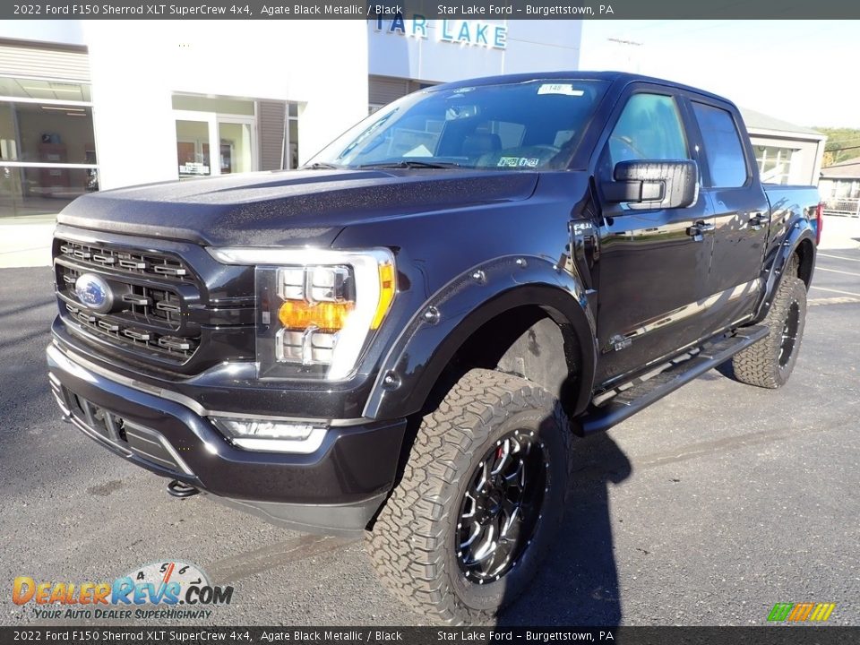 2022 Ford F150 Sherrod XLT SuperCrew 4x4 Agate Black Metallic / Black Photo #10