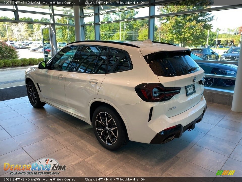 2023 BMW X3 xDrive30i Alpine White / Cognac Photo #2