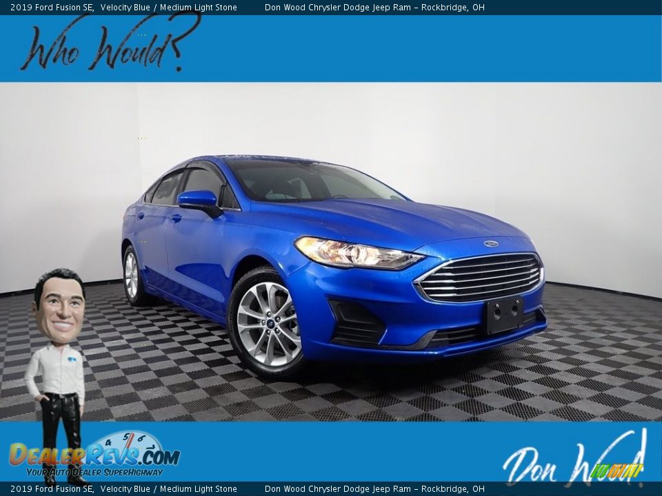 2019 Ford Fusion SE Velocity Blue / Medium Light Stone Photo #1