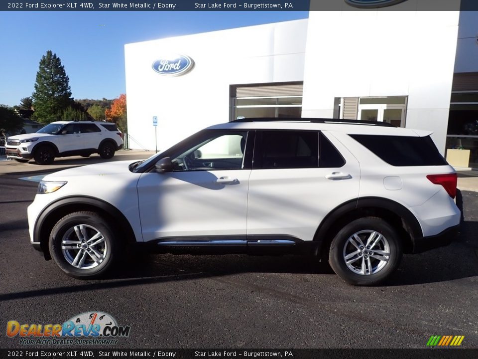 2022 Ford Explorer XLT 4WD Star White Metallic / Ebony Photo #2