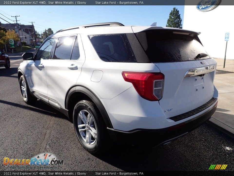 2022 Ford Explorer XLT 4WD Star White Metallic / Ebony Photo #3