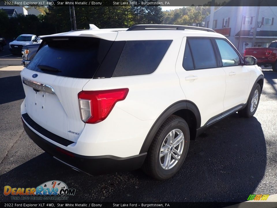 2022 Ford Explorer XLT 4WD Star White Metallic / Ebony Photo #5