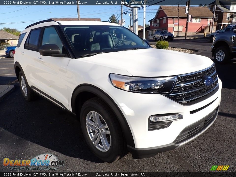 2022 Ford Explorer XLT 4WD Star White Metallic / Ebony Photo #7