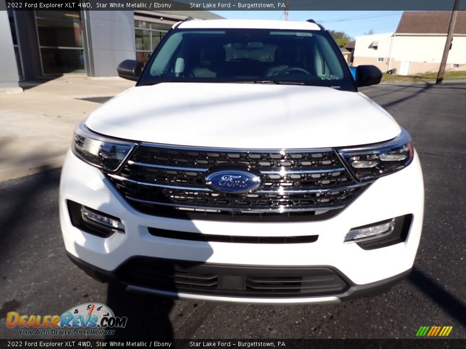 2022 Ford Explorer XLT 4WD Star White Metallic / Ebony Photo #8