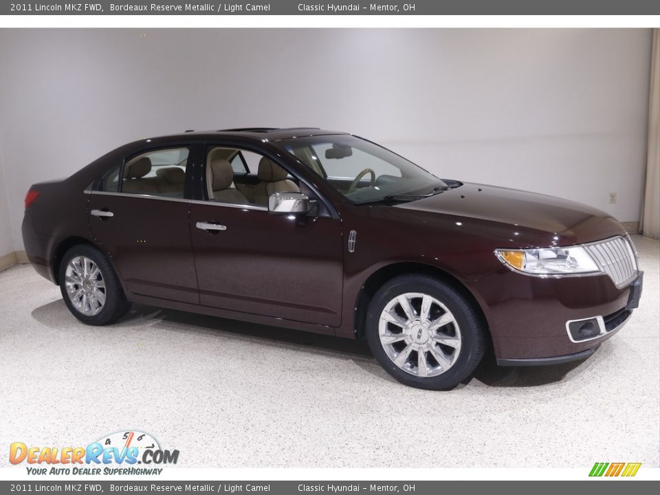 2011 Lincoln MKZ FWD Bordeaux Reserve Metallic / Light Camel Photo #1