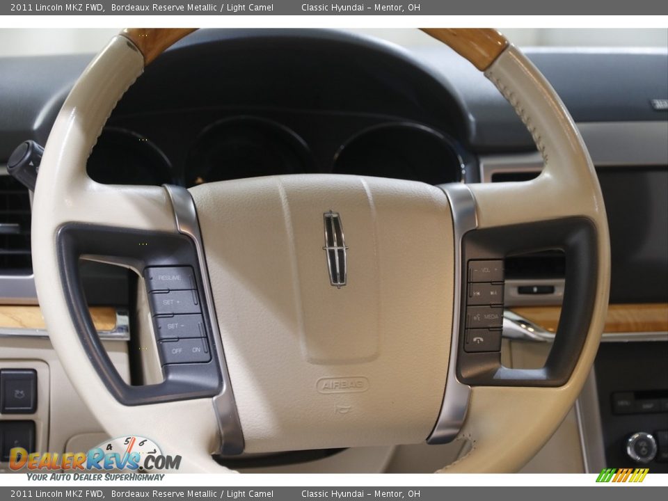 2011 Lincoln MKZ FWD Bordeaux Reserve Metallic / Light Camel Photo #8