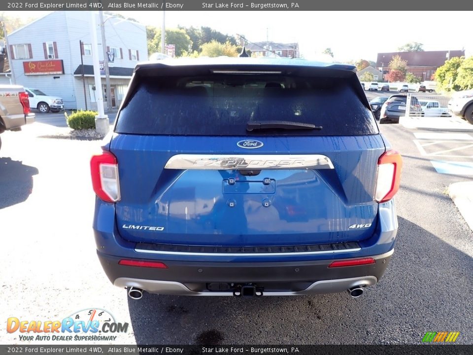 2022 Ford Explorer Limited 4WD Atlas Blue Metallic / Ebony Photo #4