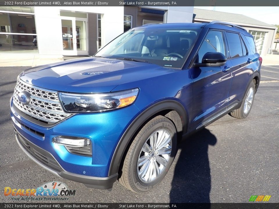 2022 Ford Explorer Limited 4WD Atlas Blue Metallic / Ebony Photo #9