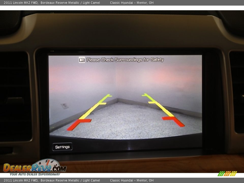 2011 Lincoln MKZ FWD Bordeaux Reserve Metallic / Light Camel Photo #16