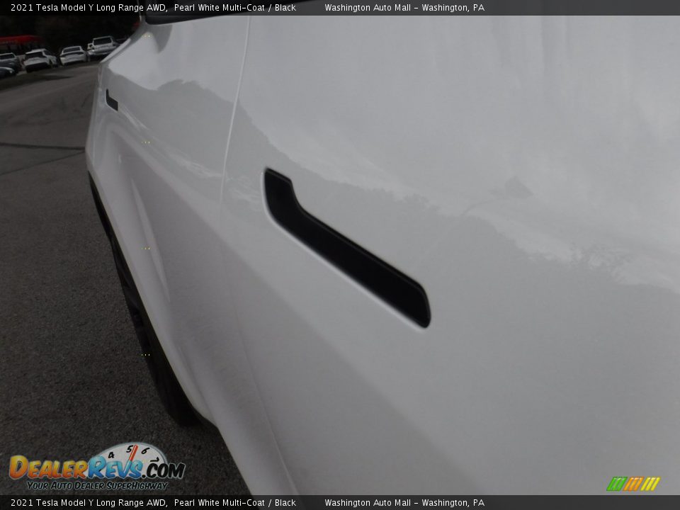 2021 Tesla Model Y Long Range AWD Pearl White Multi-Coat / Black Photo #11