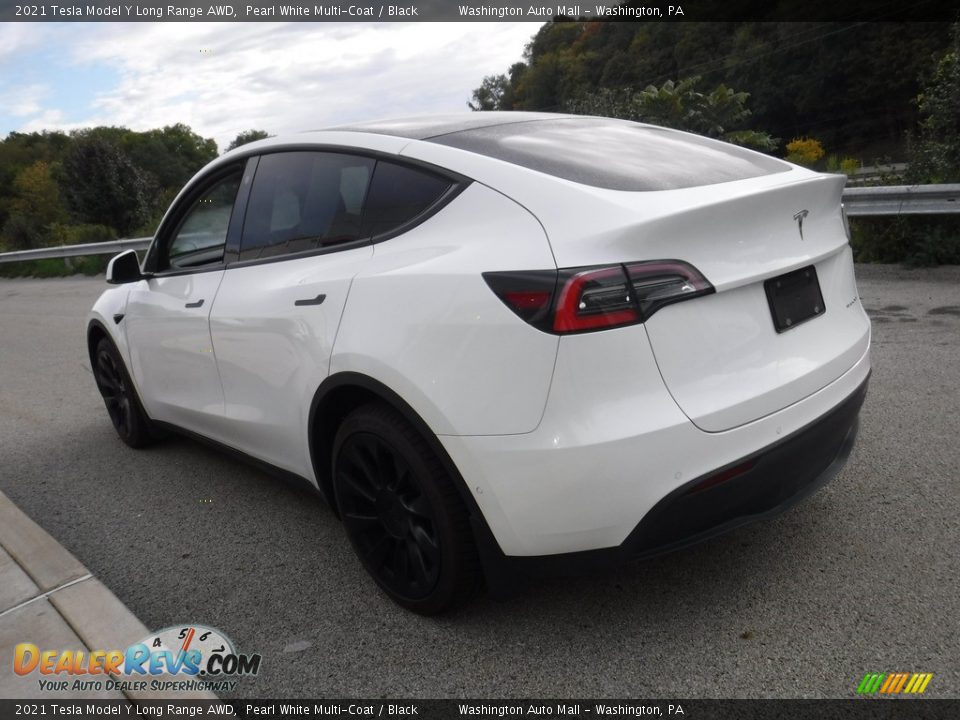 2021 Tesla Model Y Long Range AWD Pearl White Multi-Coat / Black Photo #15