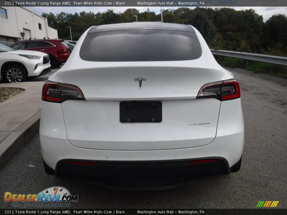 2021 Tesla Model Y Long Range AWD Pearl White Multi-Coat / Black Photo #17