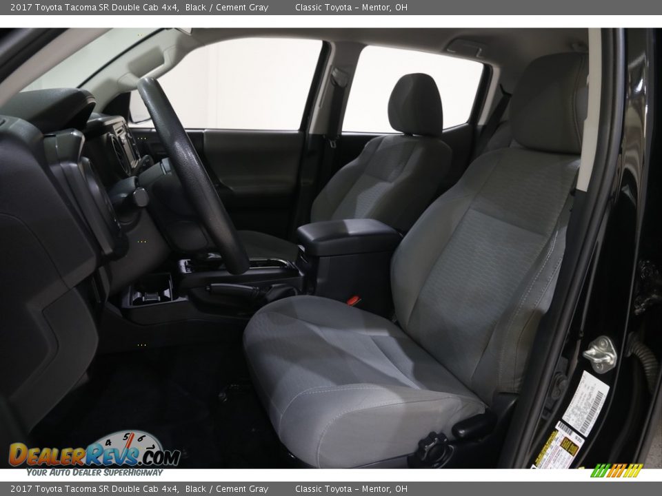 2017 Toyota Tacoma SR Double Cab 4x4 Black / Cement Gray Photo #5