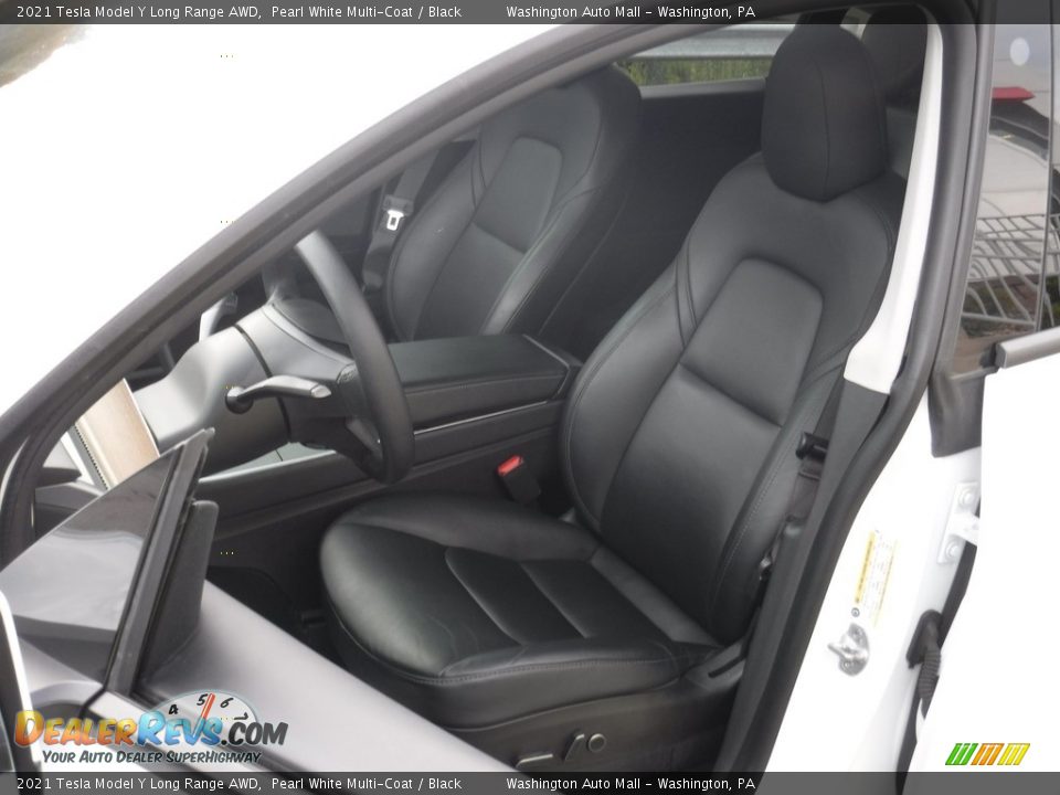 Front Seat of 2021 Tesla Model Y Long Range AWD Photo #24