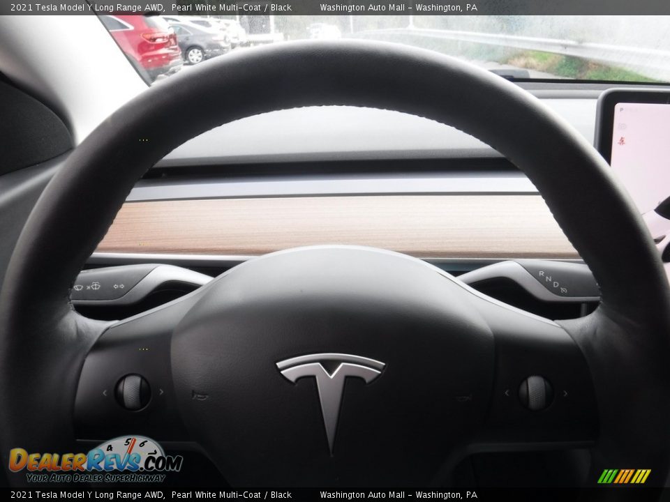 2021 Tesla Model Y Long Range AWD Steering Wheel Photo #27