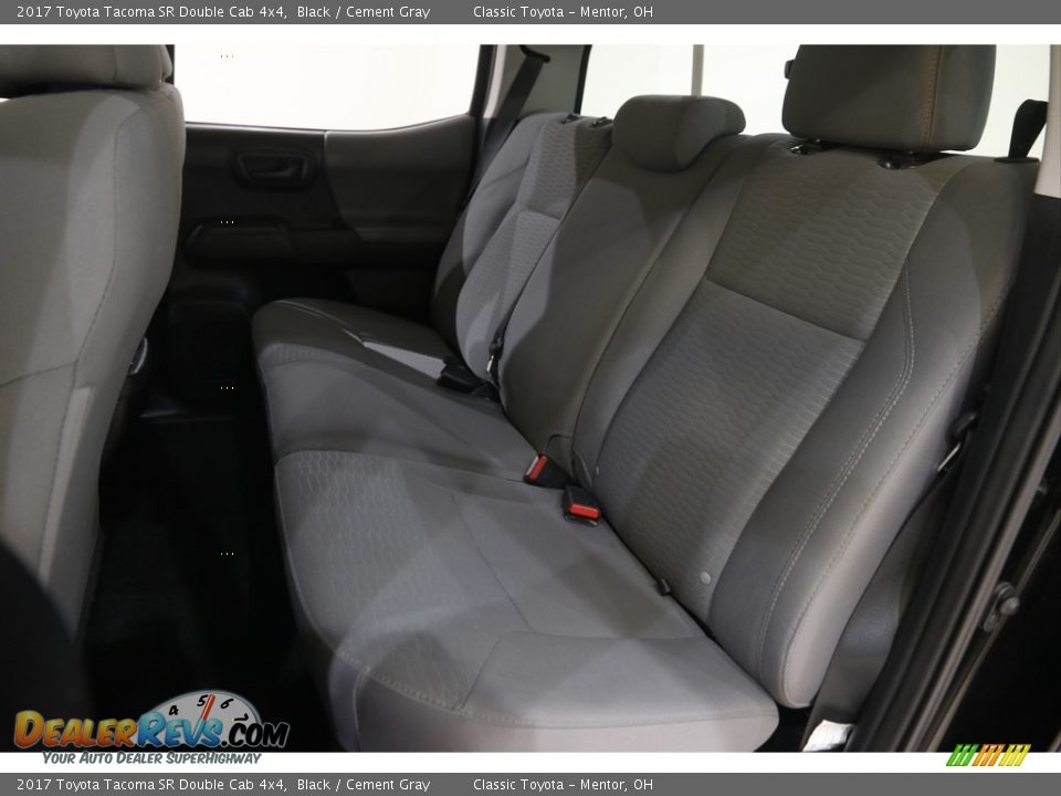 2017 Toyota Tacoma SR Double Cab 4x4 Black / Cement Gray Photo #17