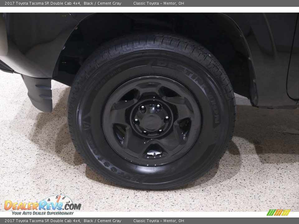 2017 Toyota Tacoma SR Double Cab 4x4 Black / Cement Gray Photo #20