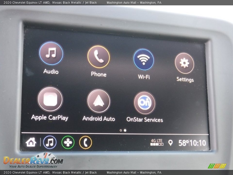 2020 Chevrolet Equinox LT AWD Mosaic Black Metallic / Jet Black Photo #3