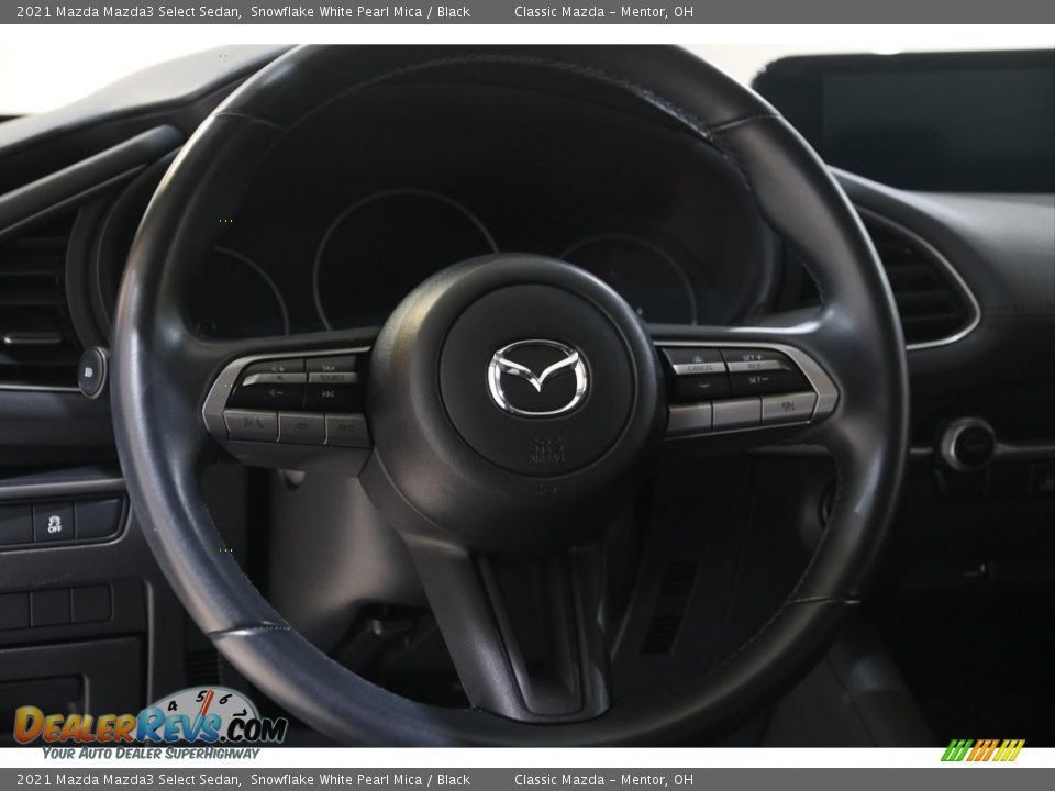 2021 Mazda Mazda3 Select Sedan Snowflake White Pearl Mica / Black Photo #7