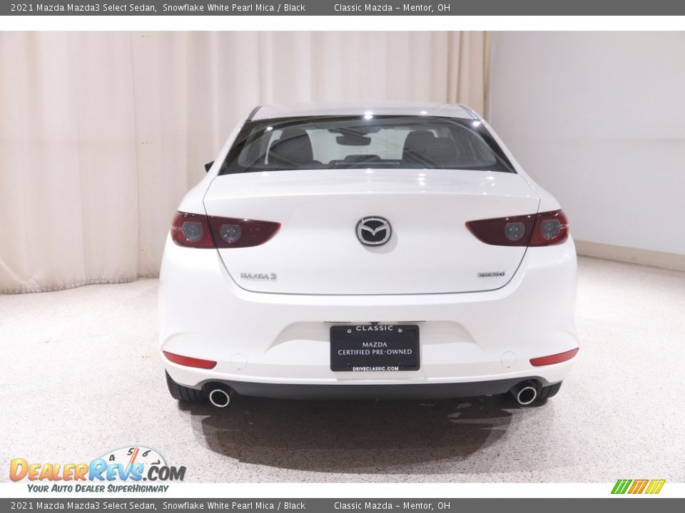 2021 Mazda Mazda3 Select Sedan Snowflake White Pearl Mica / Black Photo #17