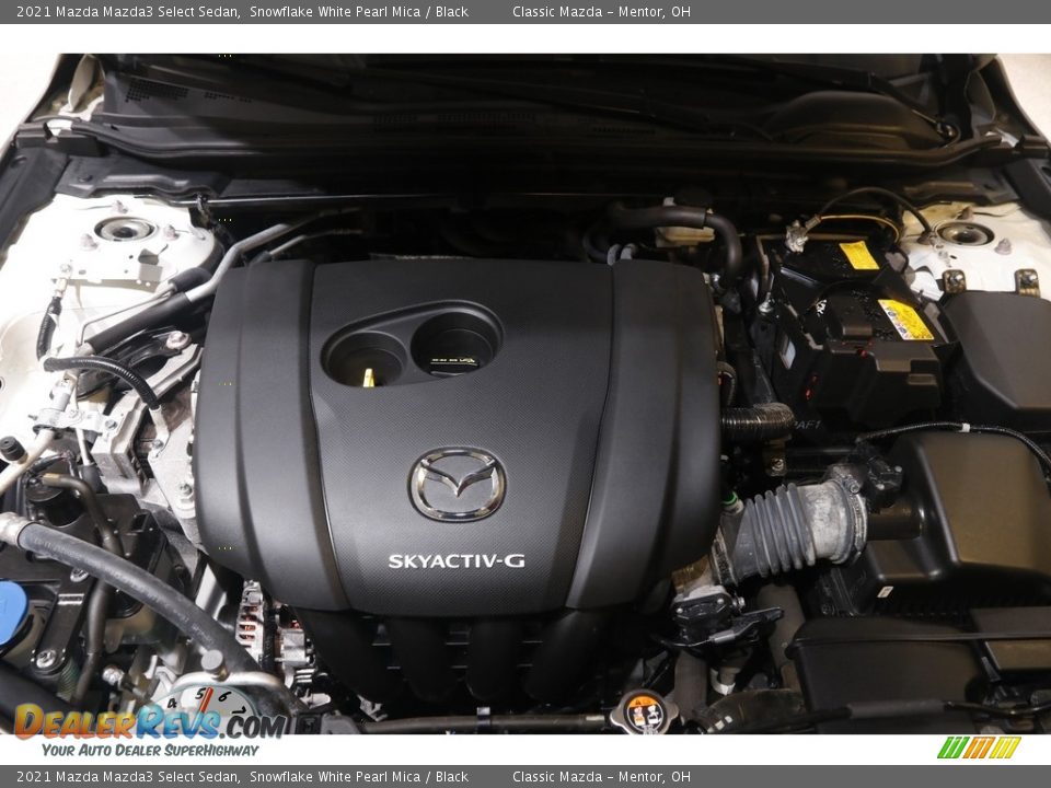 2021 Mazda Mazda3 Select Sedan Snowflake White Pearl Mica / Black Photo #18