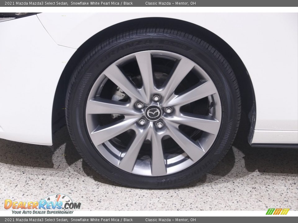 2021 Mazda Mazda3 Select Sedan Snowflake White Pearl Mica / Black Photo #19