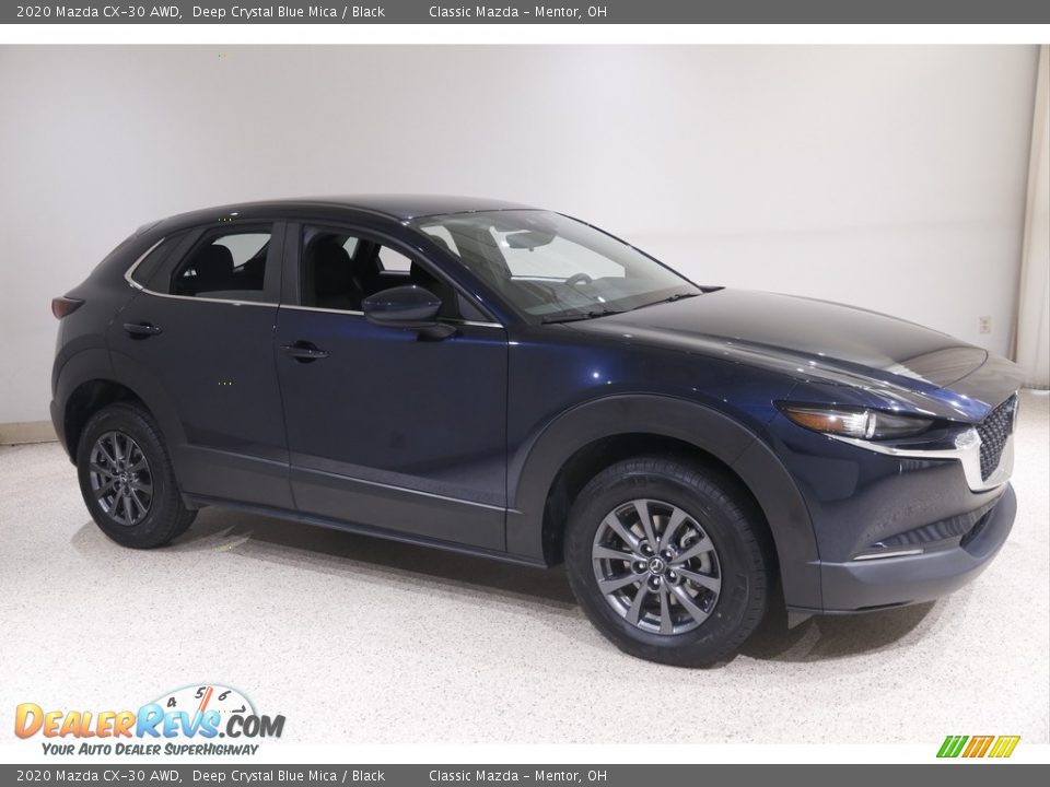 2020 Mazda CX-30 AWD Deep Crystal Blue Mica / Black Photo #1