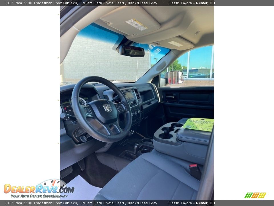 2017 Ram 2500 Tradesman Crew Cab 4x4 Brilliant Black Crystal Pearl / Black/Diesel Gray Photo #5
