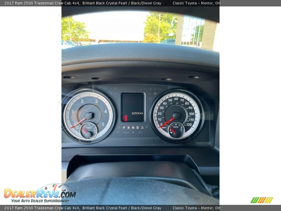 2017 Ram 2500 Tradesman Crew Cab 4x4 Brilliant Black Crystal Pearl / Black/Diesel Gray Photo #6