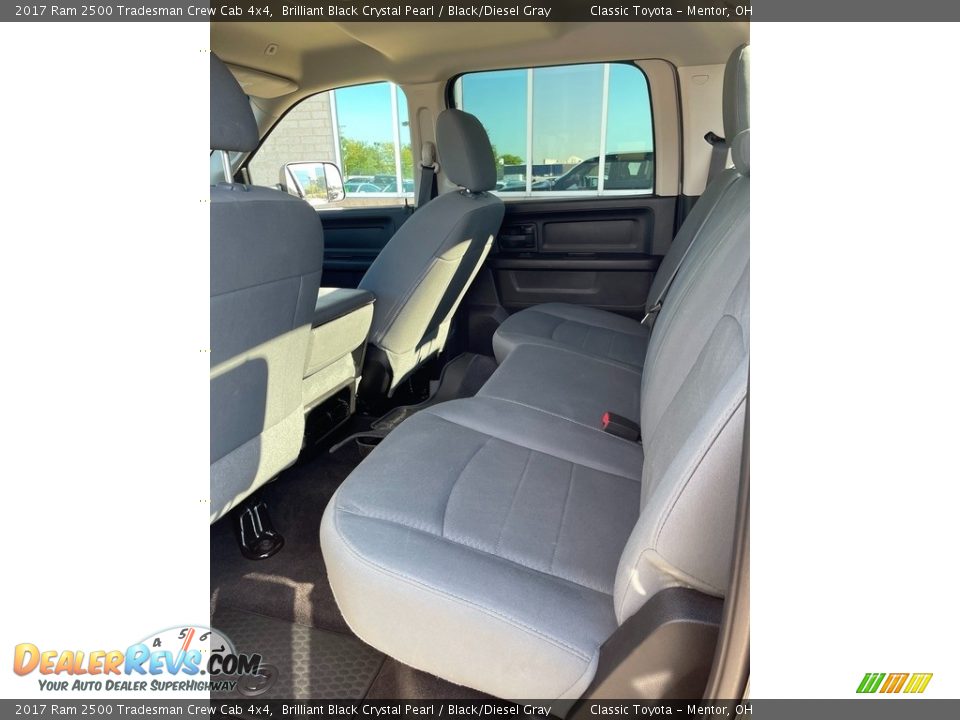 2017 Ram 2500 Tradesman Crew Cab 4x4 Brilliant Black Crystal Pearl / Black/Diesel Gray Photo #8