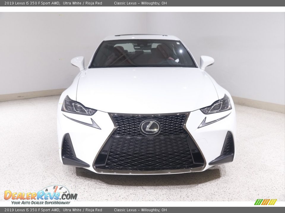 2019 Lexus IS 350 F Sport AWD Ultra White / Rioja Red Photo #2