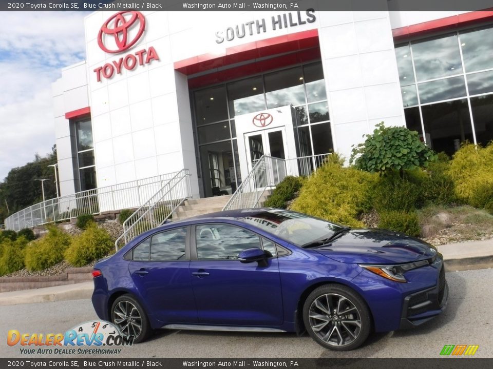 2020 Toyota Corolla SE Blue Crush Metallic / Black Photo #2