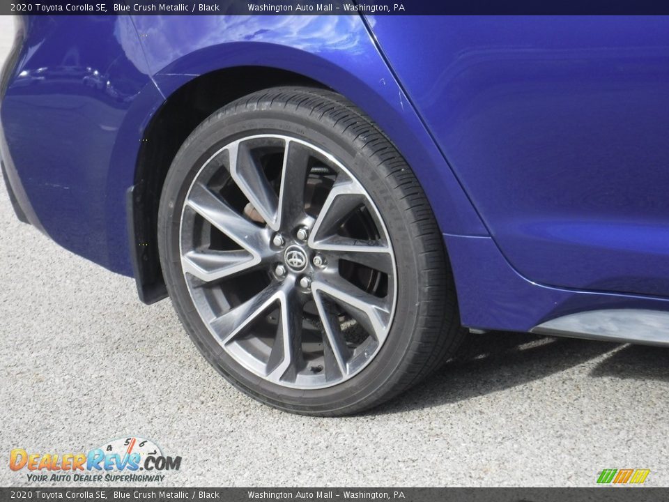 2020 Toyota Corolla SE Blue Crush Metallic / Black Photo #9