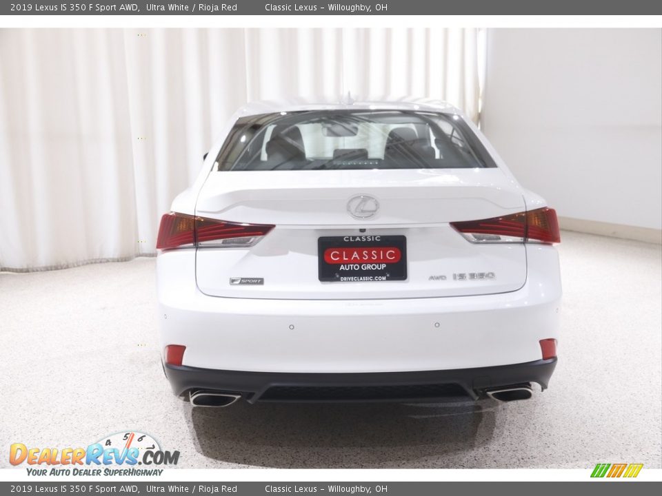 2019 Lexus IS 350 F Sport AWD Ultra White / Rioja Red Photo #22