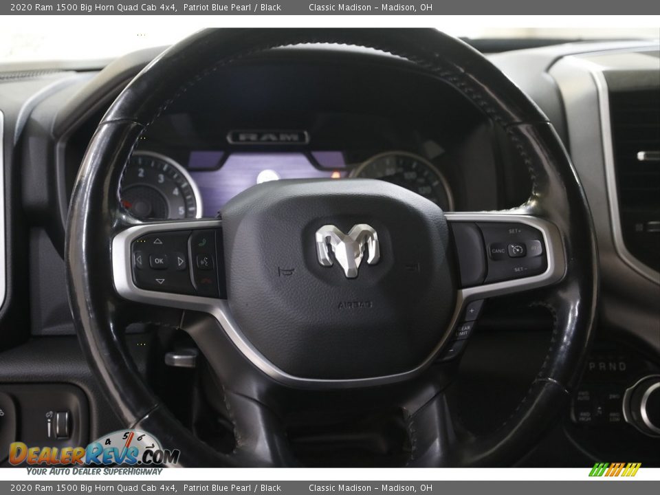 2020 Ram 1500 Big Horn Quad Cab 4x4 Patriot Blue Pearl / Black Photo #7