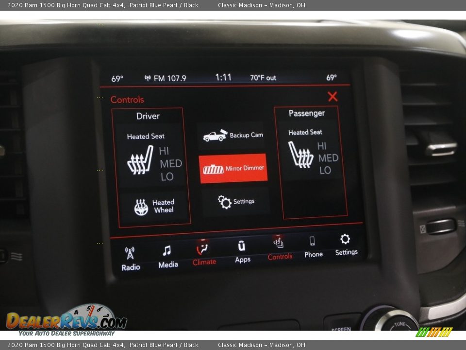 2020 Ram 1500 Big Horn Quad Cab 4x4 Patriot Blue Pearl / Black Photo #12