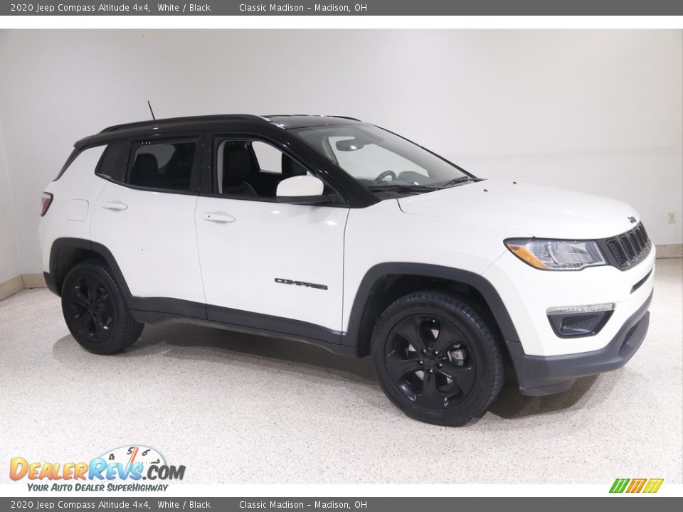 2020 Jeep Compass Altitude 4x4 White / Black Photo #1